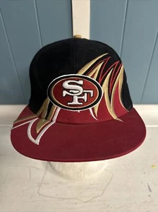 VTG San Francisco 49ers Sharktooth Snapback Hat NFL Team Apparel Cap HTF *dusty - Picture 1 of 8