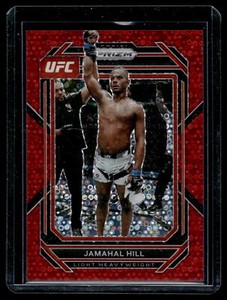 Jamahal Hill 2023 Panini Prizm UFC Red Disco Prizm Card /99 #119