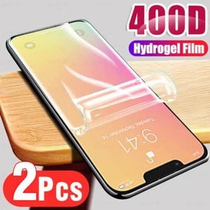 2X Película Protectora de Pantalla de Hidrogel para Apple iPhone 13 14 PRO MAX PLUS Cubierta Completa - Imagen 1 de 7