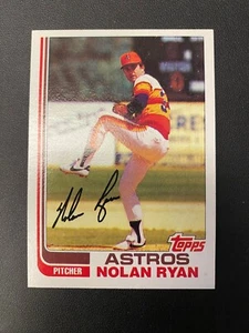 Tarjeta RARA - 1982 Topps Nolan Ryan #90 ESPALDA EQUIVOCADA Hal McRae - Casi nuevo-como nuevo y nuevo - Imagen 1 de 2