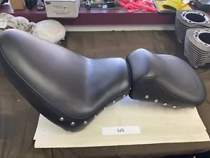Saddlemen Studded Renegade Seat w/passenger Harley Davidson Softail FLSTC FLSTN - Picture 1 of 6