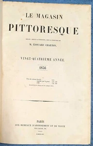 1856 Le Magasin Pittoresque Französisch Illustrierte Zeitschrift Antik Buch - Bild 1 von 12
