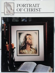 1996 Portrait Of Christ Praying Hands Stitch Pattern - Picture 1 of 12