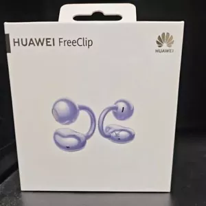 Huawei FreeClip Clip-on Open Ear Earphone Earbuds Purple With Microphone IP54 - Picture 1 of 9