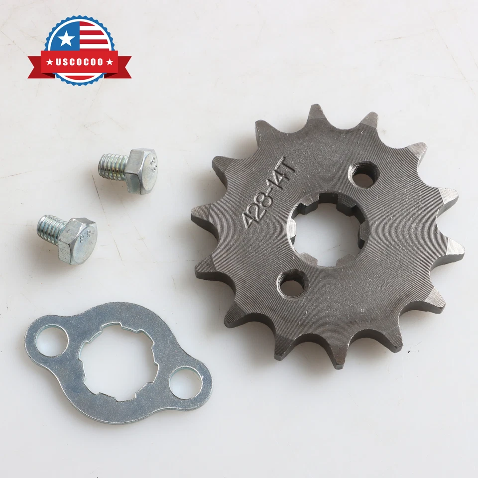 Piñón delantero apto para 428-14T Honda CB CL CT NX MT SL XL Twinstar 200 Foto 1 de 4