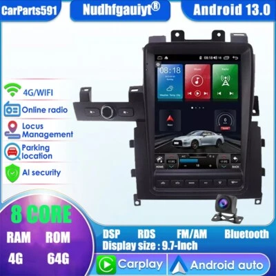 Android 13 Car radio For Nissan GTR GT-R 2008-2017 Tesla Style CarPlay GPS Navi - Image 1 of 4