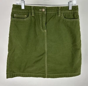 BODEN Pencil Skirt 8 / 30” High Waist Olive Green Soft Brushed Chamois Flannel - Picture 1 of 9