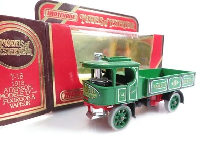 Matchbox Models of Yesteryear Y-18 1918 Aktinson D Model Fourgin A Vapeur #9135 - Bild 1 von 4
