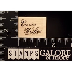 Stampin' Up! Rubber Stamps 2007 HOLIDAY EASTER WHISHES SCRIPT #14 - Picture 1 of 2