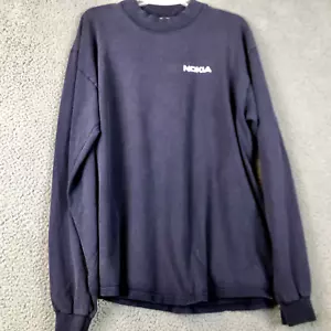 VTG 90s Nokia Cell Phone Promo Mens Long Sleeve Embroidered T Shirt Size Large - Picture 1 of 6