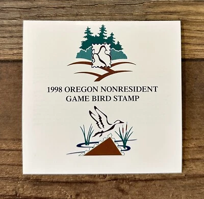 WTDstamps - 1998 OREGON - State Duck Stamp - LotP - Mint OG NH **NON-RESIDENT** - Image 1 of 2