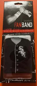 CHICAGO WHITESOX Team Embroidered Logo Jersey Wristband FanBand - Picture 1 of 2