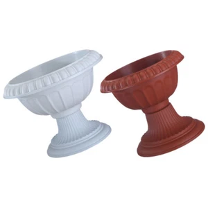 2 Pcs Roman Column Flower Pot Garden Flowerpot Flower-pot Pedestals - Picture 1 of 12