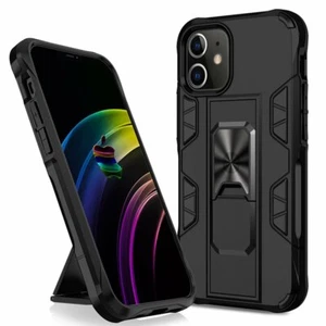 DefenderShield - iPhone 12 Militärqualität Hülle mit Magnetständer 2er Pack - Bild 1 von 12