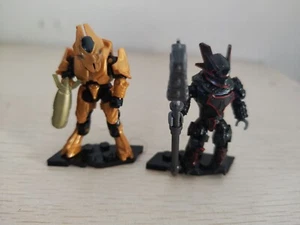 2pcs Mega Construx Bloks Halo Elite Ultra Golden + Brute Captain - Picture 1 of 5
