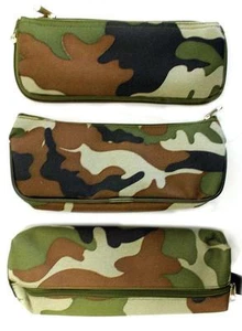 Estuche lápiz verde ejército de camuflaje para niños niños escuela universidad o hogar! - Imagen 1 de 1