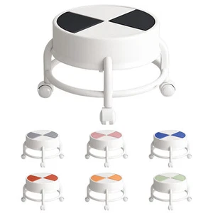 Low Height Roller Seat Rolling Chair with Wheels Heavy-Duty Mobile Step Stool - Picture 1 of 17