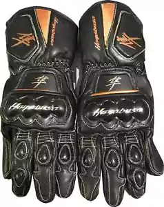 Suzuki Hayabusa Motorcycle Motorbike Leather Gloves biker gloves Gants Guante - Picture 1 of 2