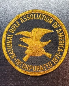 3" Vintage NRA National Rifle Association of America 1871 Patch Hat or Jacket - Picture 1 of 2
