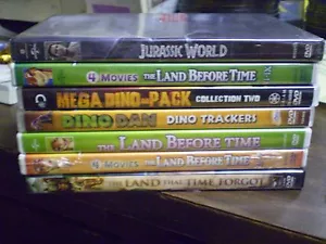 (13) Children's Dinosaur DVD Lot: Jurassic World (9) Land Before Time Dino Dan - Picture 1 of 1