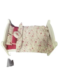 ExLagre Wooden Doll Bed 20" L, 14" W & 11" H Perfect for Cabbage Patch Kids Doll - Picture 1 of 7