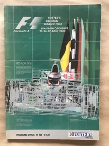 Programm Formel 1 F1 Grand Prix Belgien SPA 2000 Offizielles FIA Programm - Bild 1 von 2