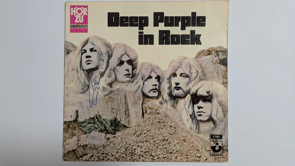 Autogramm von Ian Gillan LP Deep Purple In Rock 1970 Original!!! - Bild 1 von 4