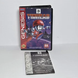 Tinhead (SEGA Genesis) NUR AUTHENTISCHES HANDBUCH UND HÜLLE - schneller Versand - Bild 1 von 2
