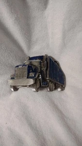 Vintage The Great American fibbia cintura 3D semi-camion TRUCKER ottone made in USA 1980  - Foto 1 di 3