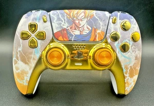Dragon Ball Z Super Saiyan Motto PS5 Playstation DualSense Wireless Controller - Bild 1 von 8