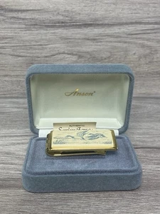 Clip de dinero Anson Scrimstone Ducks tono dorado nuevo de Lote Antiguo - Imagen 1 de 13