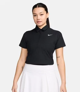 NUEVO Nike FD5495-010 Dri-Fit ADV Negro Cuello SS Golf Polo Para Mujer XS  - Imagen 1 de 6