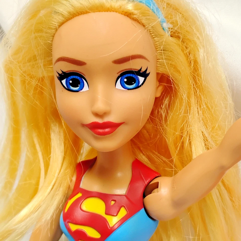 2015 Mattel SuperGirL кукла DC Comics - блондинка красный плащ супер герой фигурка - Изображение 1 из 4