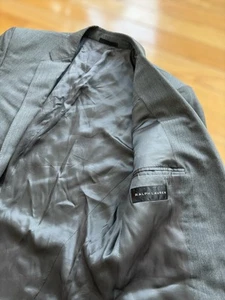BLACK LABEL Ralph Lauren Wool Blazer Grey Size 42R Sport Coat Notch Lapel - Picture 1 of 14