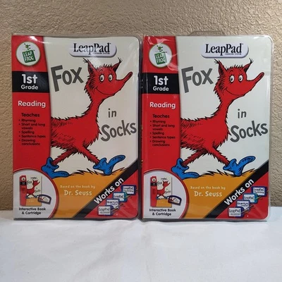 Leap Frog LeapPad Fox en Calcetines 1er Grado Lectura Libros Interactivos Cartucho NUEVO Foto 1 de 4