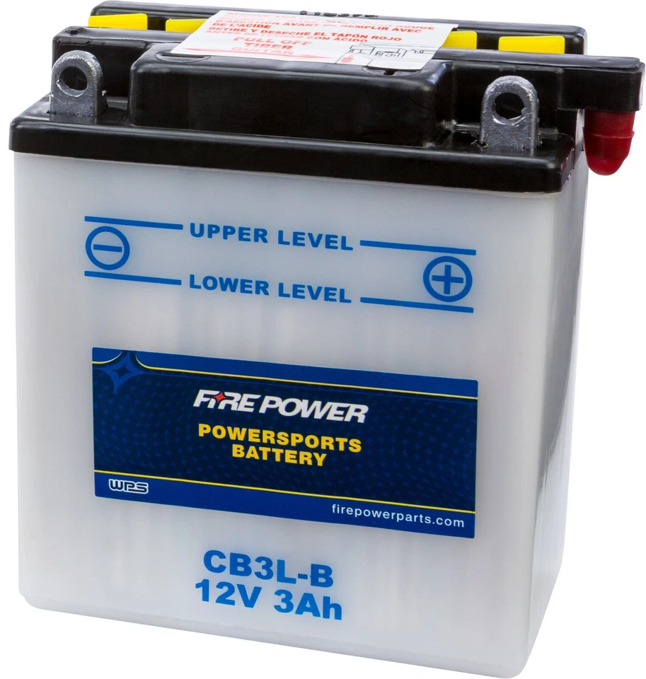 WPS Conventional 12V Heavy Duty Battery Yamaha XT350 YB3L-B CB3L-B Foto 1 de 1