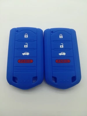 2*Silicone Fob Key Cover for 2009 2010 2011 2012 2013 2014 ACURA TL RDX ZDX ILX — 第 1/4 张图片