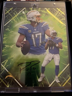 菲利普·里弗斯 2025 Fanatics Emanate Under Wraps 亲笔签名 8x10 34/99 Chargers — 第 1/2 张图片