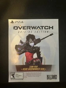 Overwatch: Origins Edition PlayStation 4 PS4 Noire Widowmaker Skin (CODE ONLY) - Afbeelding 1 van 2