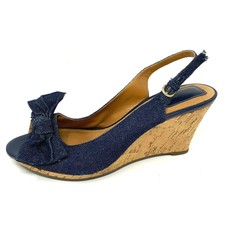 clarks denim sandals
