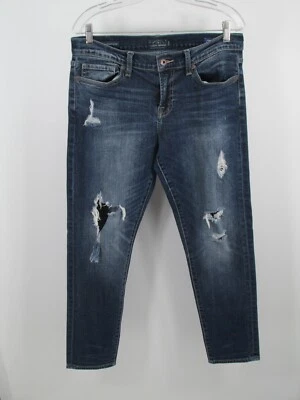 LUCKY BRAND Sienna Slim Boyfriend Jeans Women 8/29 Blue Denim Distressed Orta - Image 1 of 4