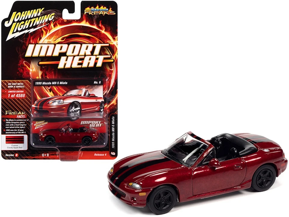 Mazda MX-5 Miata 2020 1:64 rojo Johnny Lightning Street Freaks Import Heat 1999 Foto 1 de 1