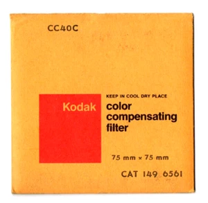 KODAK WRATTEN CC40C GELATIN FILTER 75 x 75 mm (3x3inch) - Brand New & Sealed - Picture 1 of 1