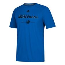 Montreal Impact MLS Adidas Men's Bright Blue "Lined Up" Climalite T-Shirt