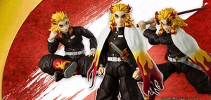 Bandai S.H. Figuarts Kyojuro Rengoku Demon Slayer: Kimetsu no Yaiba InStock EE. UU. - Imagen 1 de 7