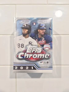 Tarjetas coleccionables de béisbol Topps cromadas MLB 2021 caja bláster sellada de fábrica (NUEVAS EN CAJA) - Imagen 1 de 3