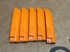 LEGO Parts - Orange Wedge 10 x 2 x 2 Right - No 77182 - QTY 5 - Picture 1 of 1