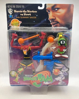 SPACE JAM  MARVIN THE MARTIAN VS NAWT - 1996 PLAYMATES - SEALED - Image 1 of 4