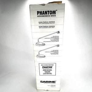 Micrófono súper cardioide cuello de cisne Sabine Phantom SGM18-S-PMR45-NS - Imagen 1 de 12