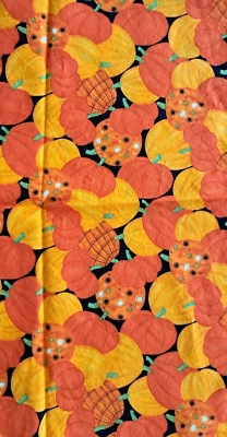 Halloween Fall Fabric Sandy Gervais Moda "Pumpkins Gone Wild" Quilting - 1/2 yd - Image 1 of 4